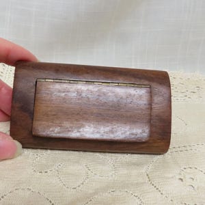 Antique Wooden Snuff Box Tobacciana