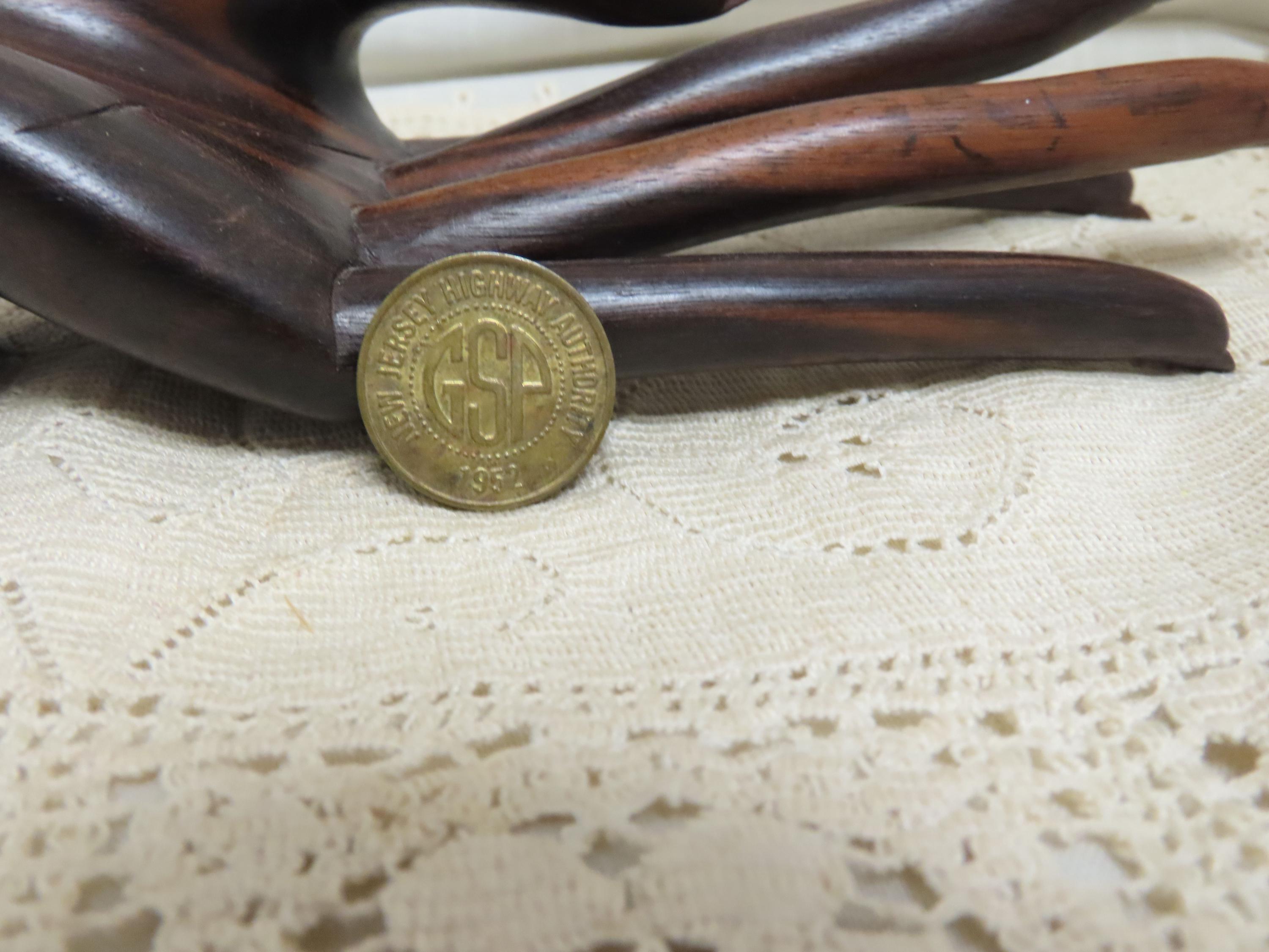 Vintage 1952 New Jersey Highway Authority Token GSP Token Garden