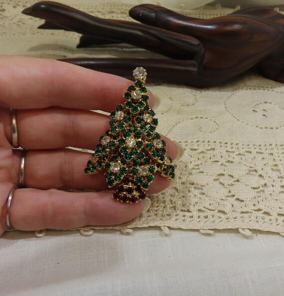 【めっちゃ変わる】 Vintage Tree Christmas Stone Colored Multi Ice Eisenberg アクセサリー