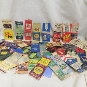 Vintage Advertising Match Book Covers Clothing and Miscellaneous