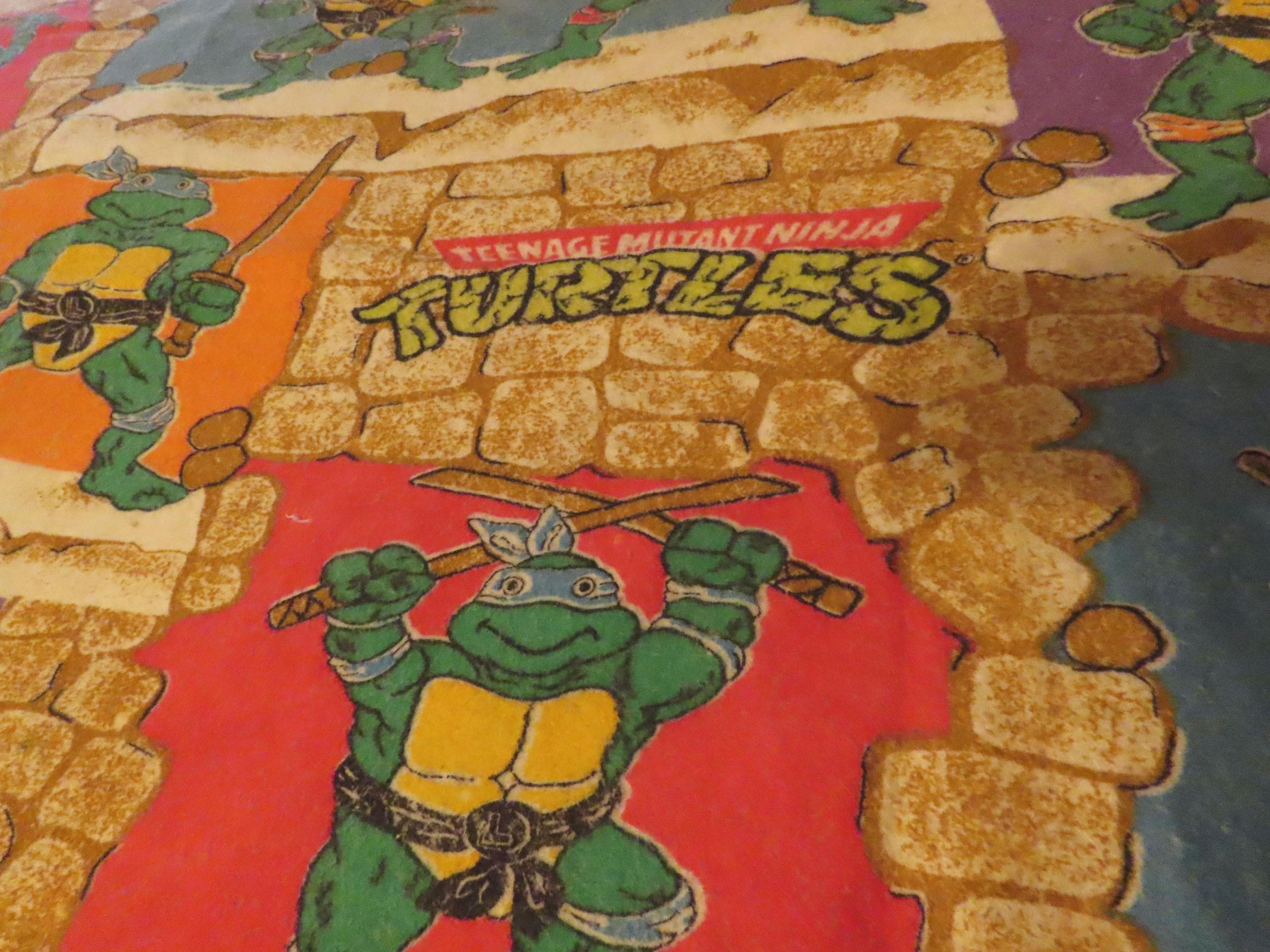 TMNT タートルズビンテージシーツ&生地　3枚セット Vintage Tmnt Bedding - Etsy