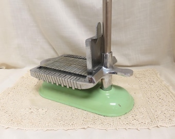 Vintage Bico Green Enamelware Butter Slicer No. 72