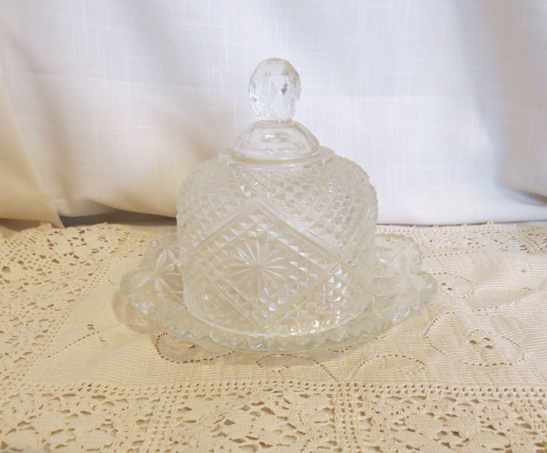 Vintage Avon Butter Dish Butter Keeper Fostoria Glass Etsy
