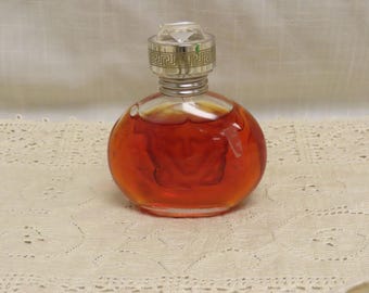 Vintage Blonde Versace Gianni Parfum Bottle With Contents Medusa Head Frosted Glass Satin Glass Perfume Bottle Eau De Tiolette