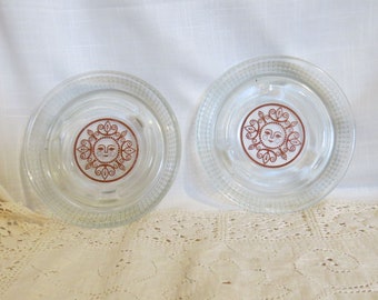 SALE Vintage Candleholders Glass Candleholders