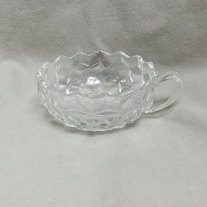Vintage Fostorian American Handled Nappy Bowl