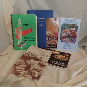 SALE Vintage Cookbooks Lot of 6 Advertising Cookbooks