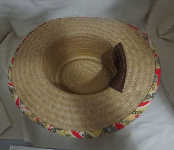 Vintage Coors Hat Advertising Straw Hat 