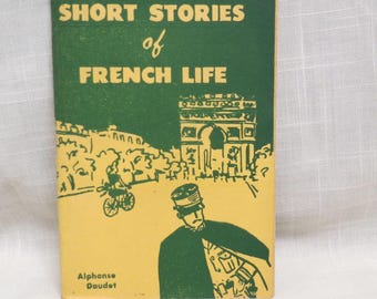 Vintage Short Stories Of French Life Alphonse Daudet Little Blue Book No. 314 Haldeman-Julius Company Girard Kansas USA