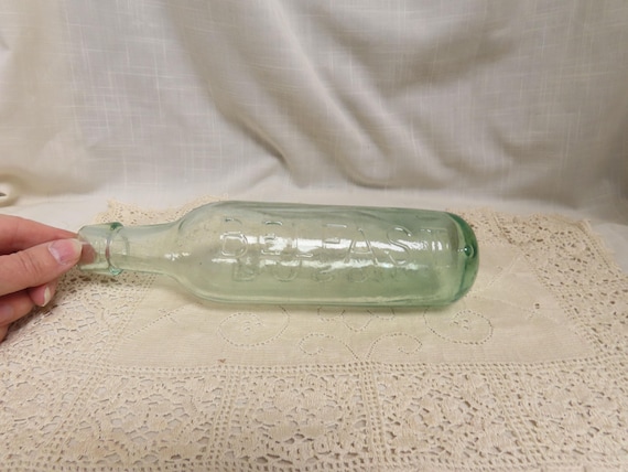 SALE Antique Ross's Belfast Hand Blown Glass Ginger Ale Soda Pop