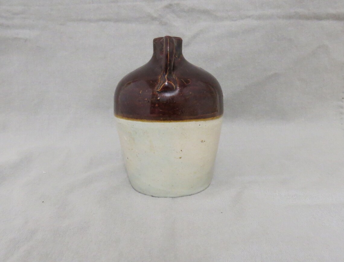 SALE Antique Pottery Vinegar Jug Stoneware Jug Whiskey Etsy