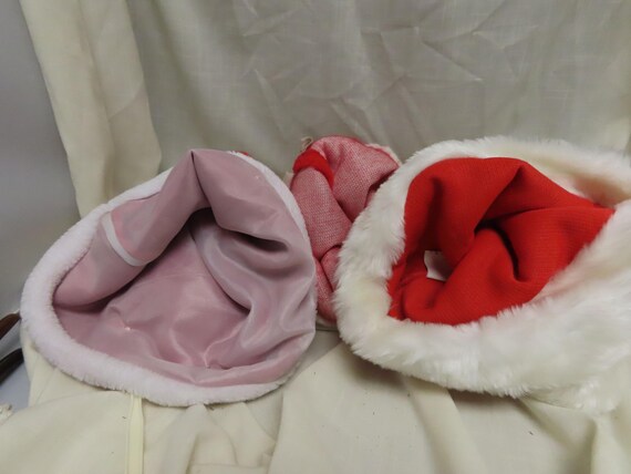 ヴィンテージサンタクロース帽子3個セット - Etsy 日本