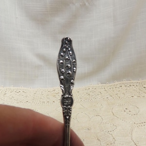 Antique Sterling Silver Demitasse Embossed Spoon Lily Of The Valley Simpson Hall & Miller Manufacturing Company