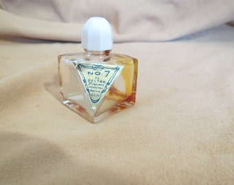 Bottiglia di profumo in miniatura vintage n. 7 di Deltah Perfumer