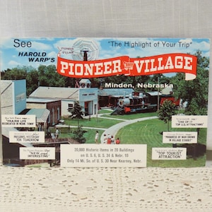 Vintage Postcard Pioneer Village Museum Minden Nebraska