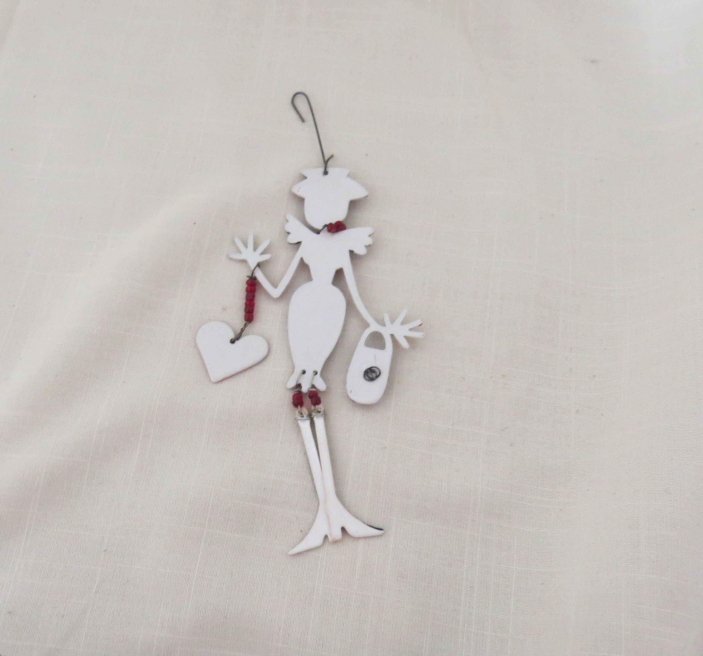 Vintage Lady Celebrate Ornament Articulated Shopping Angel Etsy Canada