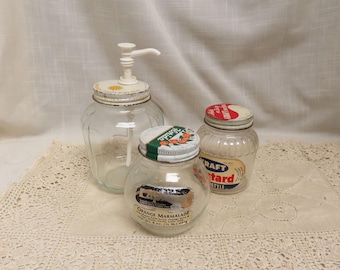 Vintage Sunbeam Bread Glass Counter Jar, Kitchen Storage - Etsy