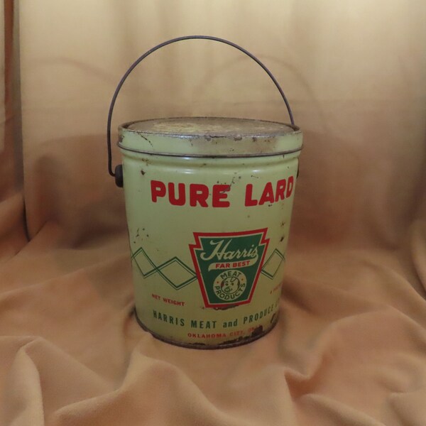 Lard Tin Etsy