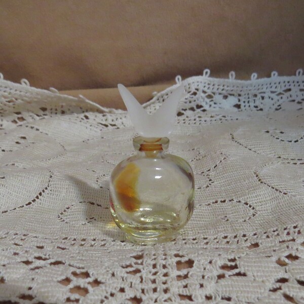 Vintage Pique Cologne Miniature Bottle Butterfly Stopper Perfume Flacon