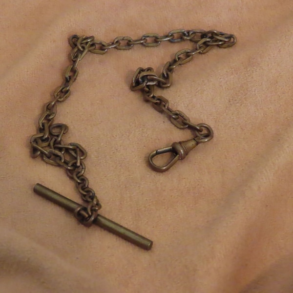 Antique Victorian Brass Watch Chain