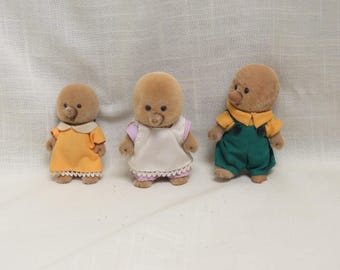 SALE Vintage Maple Town Mole Family Sylvania Dolls