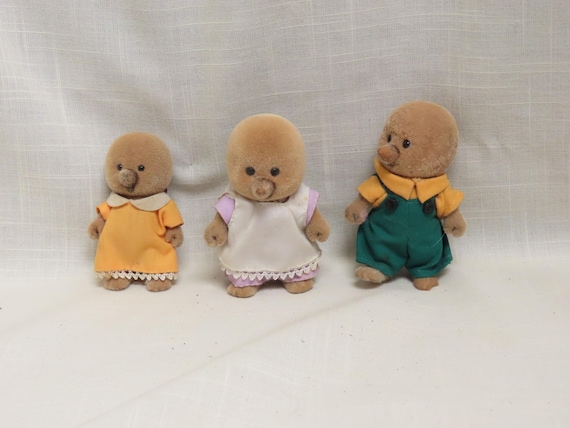Lot Figurines Maple Town – Bandai Vintage 1986 – Toei Sylvanian