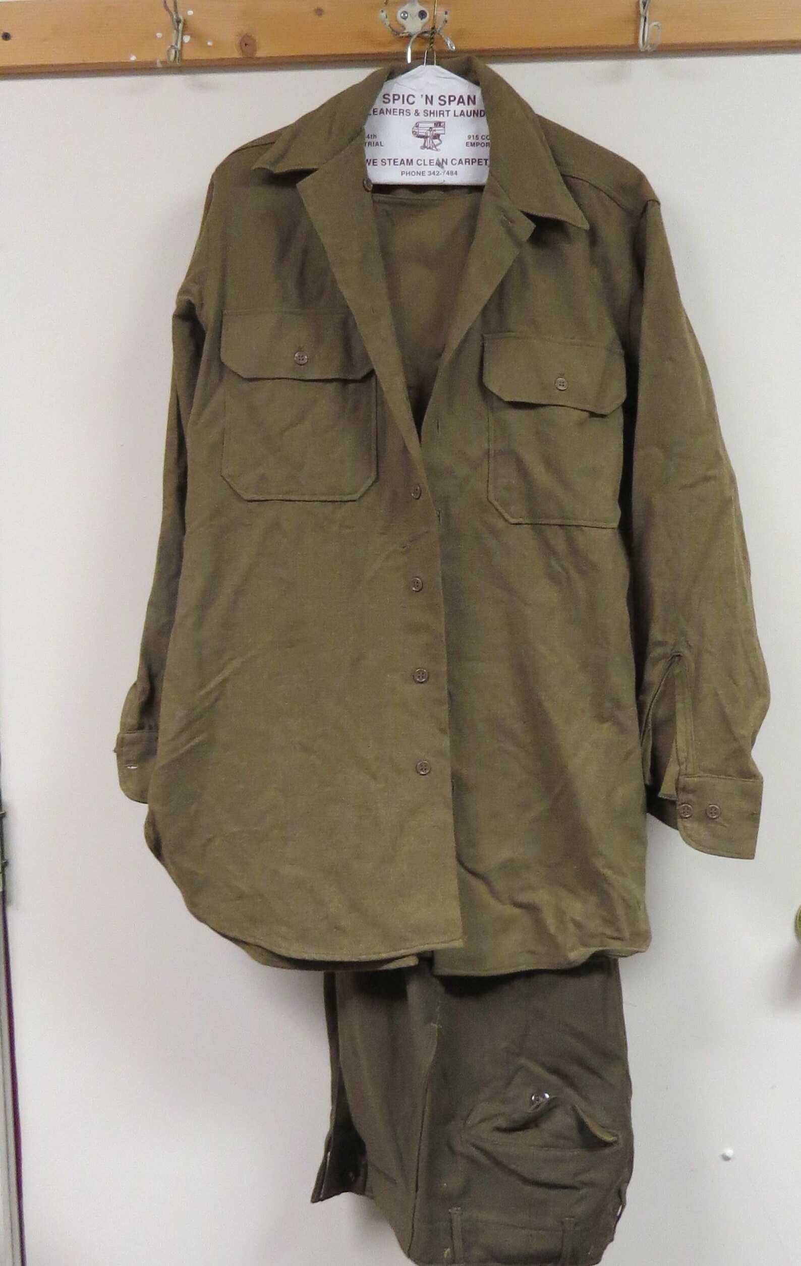 Vintage Korean War Army Olive Drab Uniform Pants Blouse Shirt | Etsy