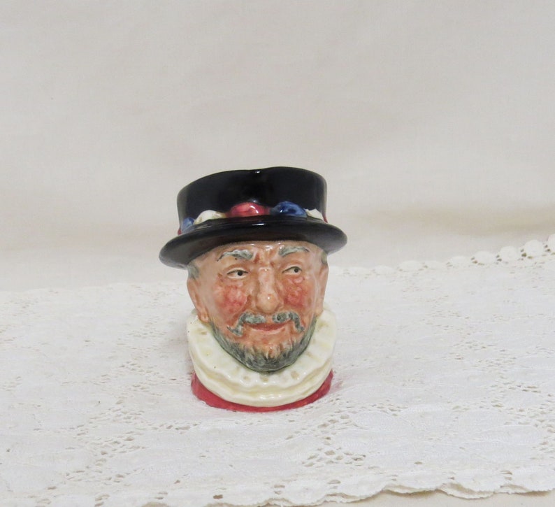 SALE Vintage Royal Doulton Beefeaters Character Mug Hand Painted Porcelain Toby
