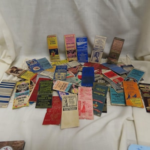 Large Lof Vintage Restaurant Cafe Bar Pub Advertising Match Book Covers
