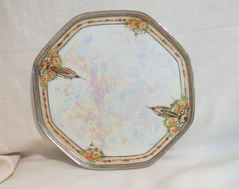 Antique Lustreware Vantity Tray Lusterware Vanity Tray Hand Painted Porcelain Tray RS Tillowitz Silseia China Painted Tray Artist Signed