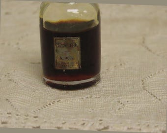 Vintage Zibeline Paris France Weil Perfume Bottle With Contents Ground Glass Stopper