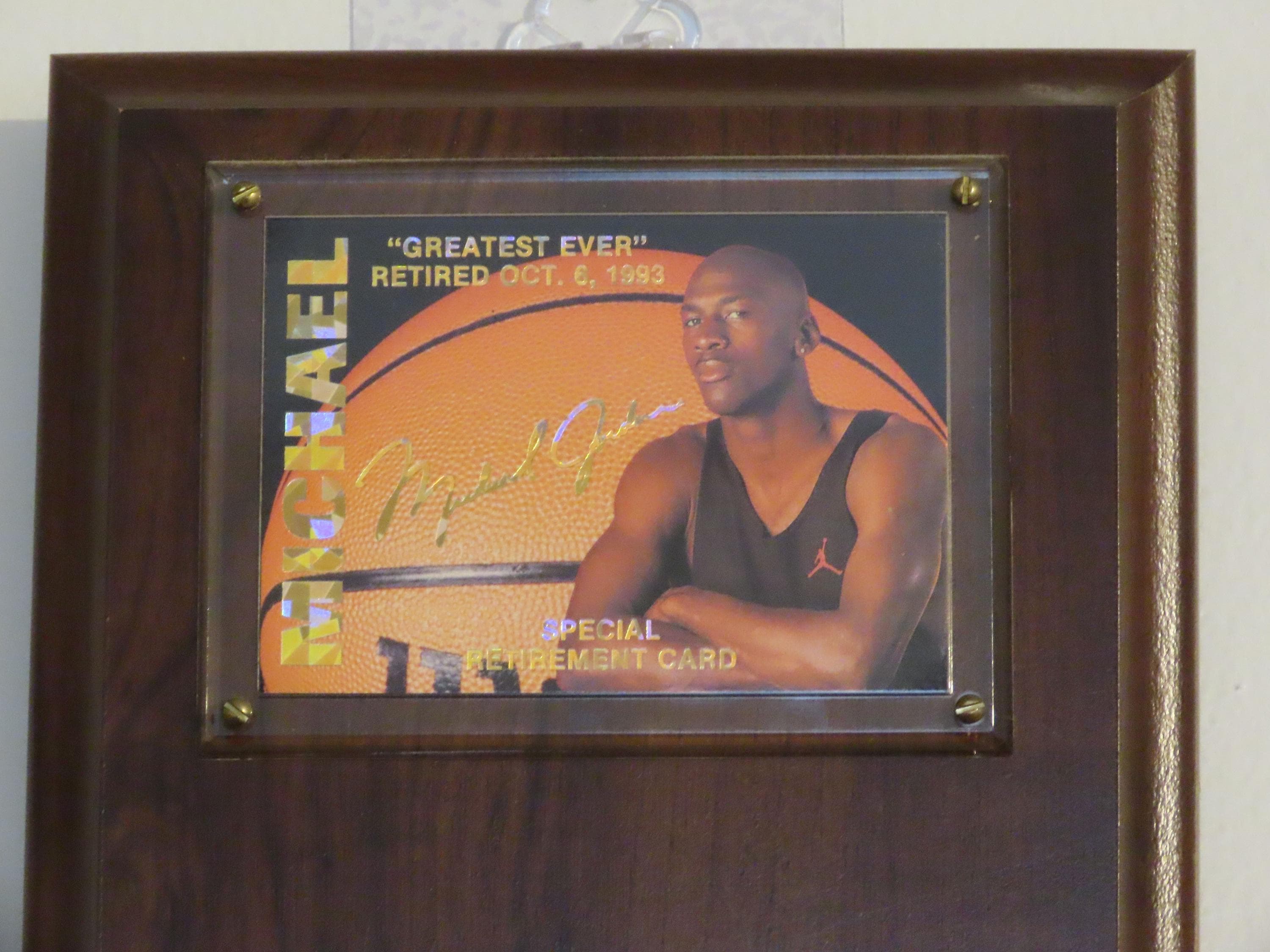 Michael Jordan Plaque - Etsy