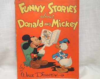 Historias divertidas de producciones antiguas de Walt Disney sobre Donald y Mickey Whitman Publishing Company, Racine, Wisconsin, EE. UU.