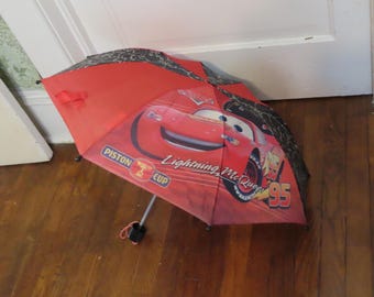 vintage Parapluie pour enfant Lightening McQueen Disney Cars Movie