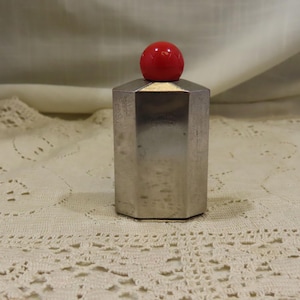 Vintage Yardley Small Lotion Bottle Red Cap Purse Bottle