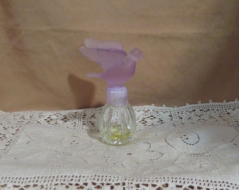 Vintage Delanger Purple Royal Dove Perfume Bottle With Contents Made In USA