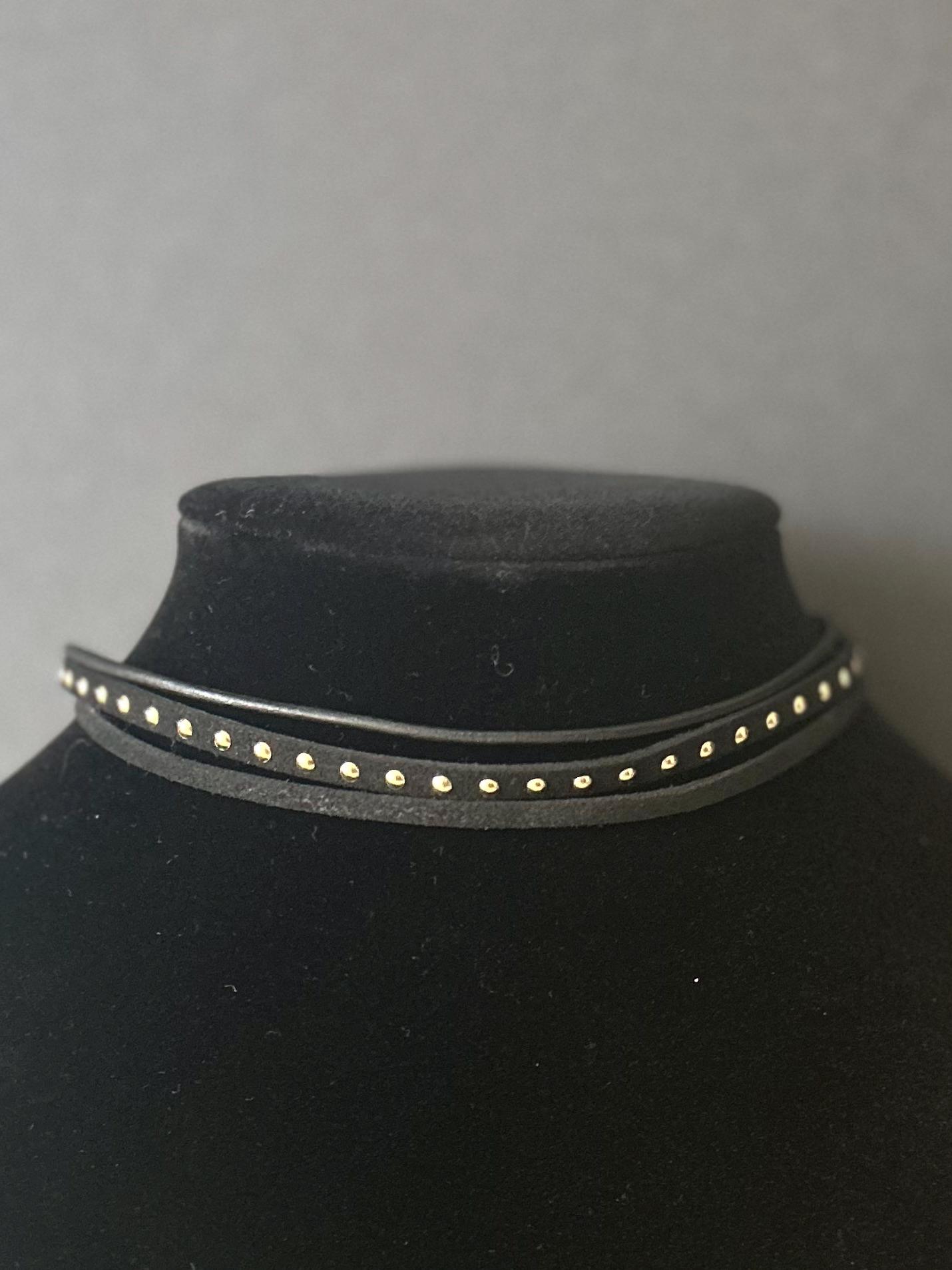 Vegan Leather Choker Necklace ~ 1970s Choker ~ Victorian Choker ~ Black ...