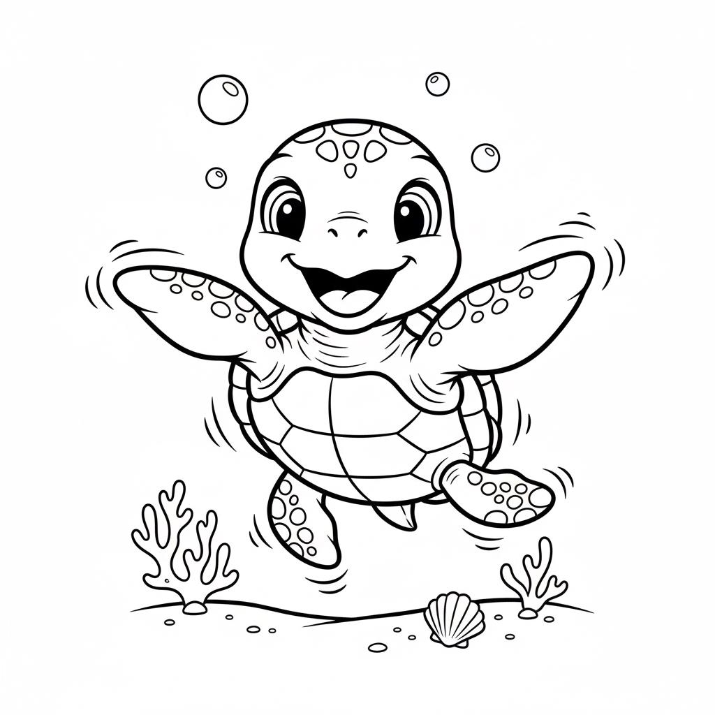 37 Super Cute Sea Turtle Crafts for Kids They Will Love 24 115 Turtle Coloring Pages for Kids Cute Sea Turtle Coloring Sheets…