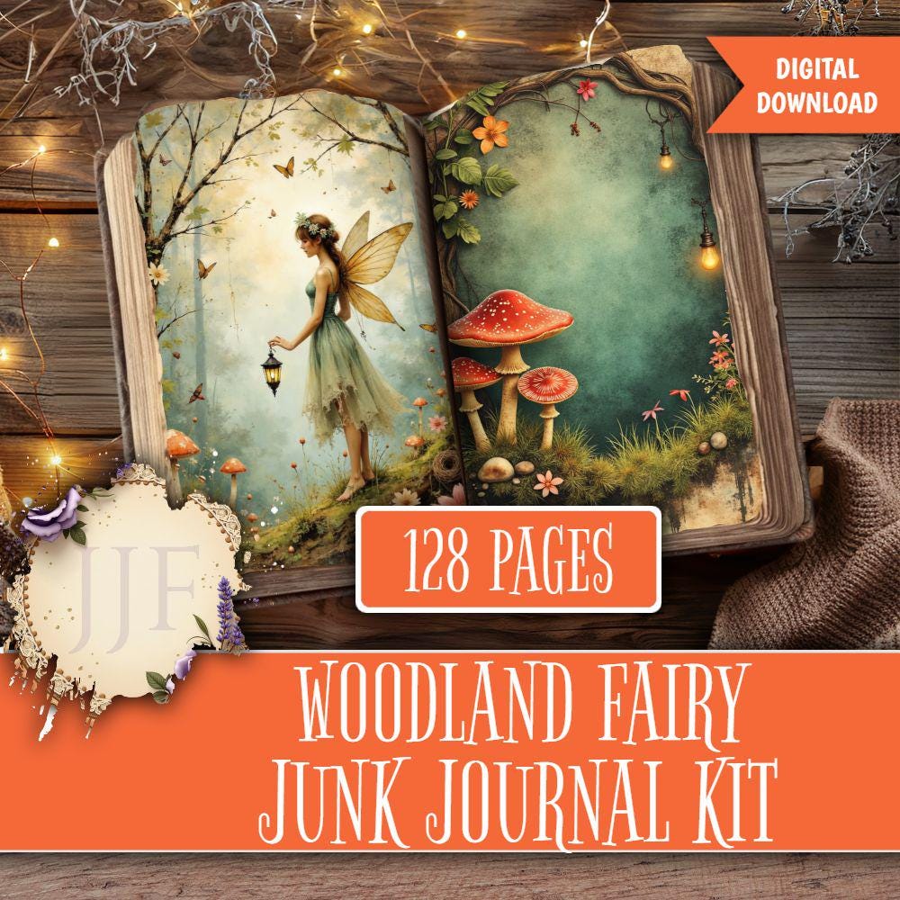 Woodland Fairy Junk Journal Kit | Enchanted Forest Printable Pages ...
