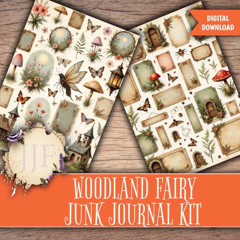 Woodland Fairy Junk Journal Kit | Enchanted Forest Printable Pages ...