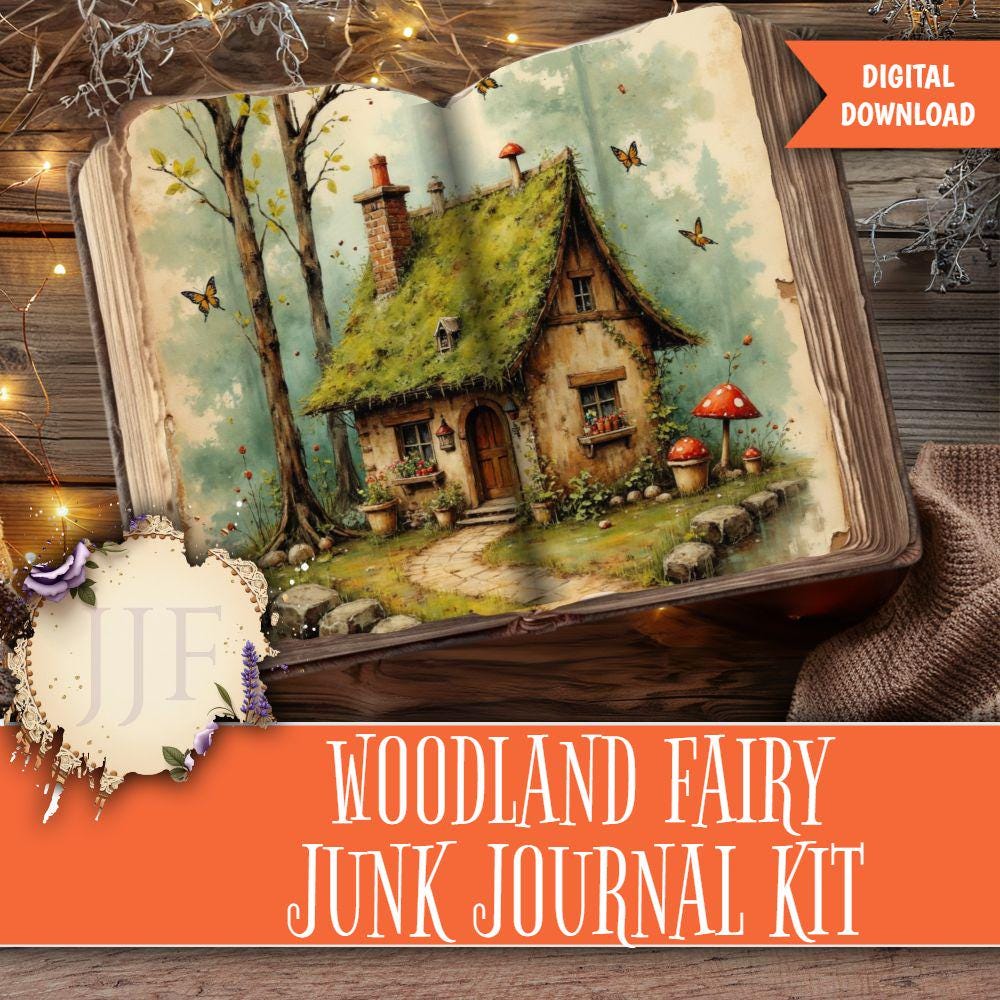 Woodland Fairy Junk Journal Kit | Enchanted Forest Printable Pages ...