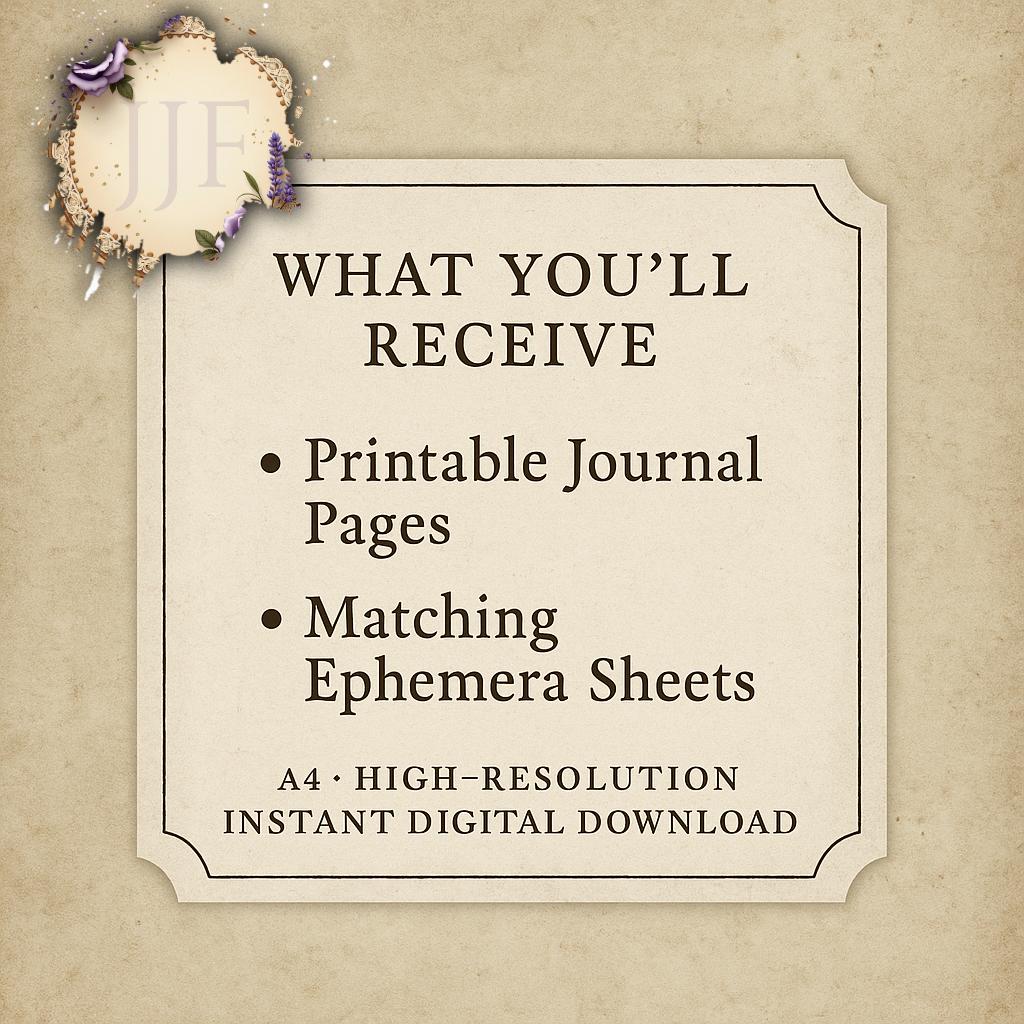 Cookbook Junk Journal Kit Printable | Recipe Journal Pages + Ephemera ...