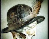 LEATHER Bowler hat