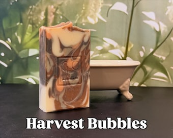 Jabón vegano artesanal Harvest Bubbles de CCEHandmadeLLC
