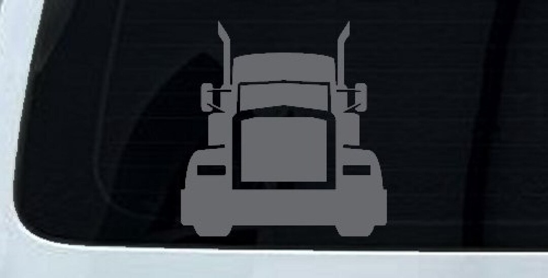 Big Rig Stickers Tractor Trailer Truck Big Rig Car or Truck Vinyl Window Decal Sticker ...