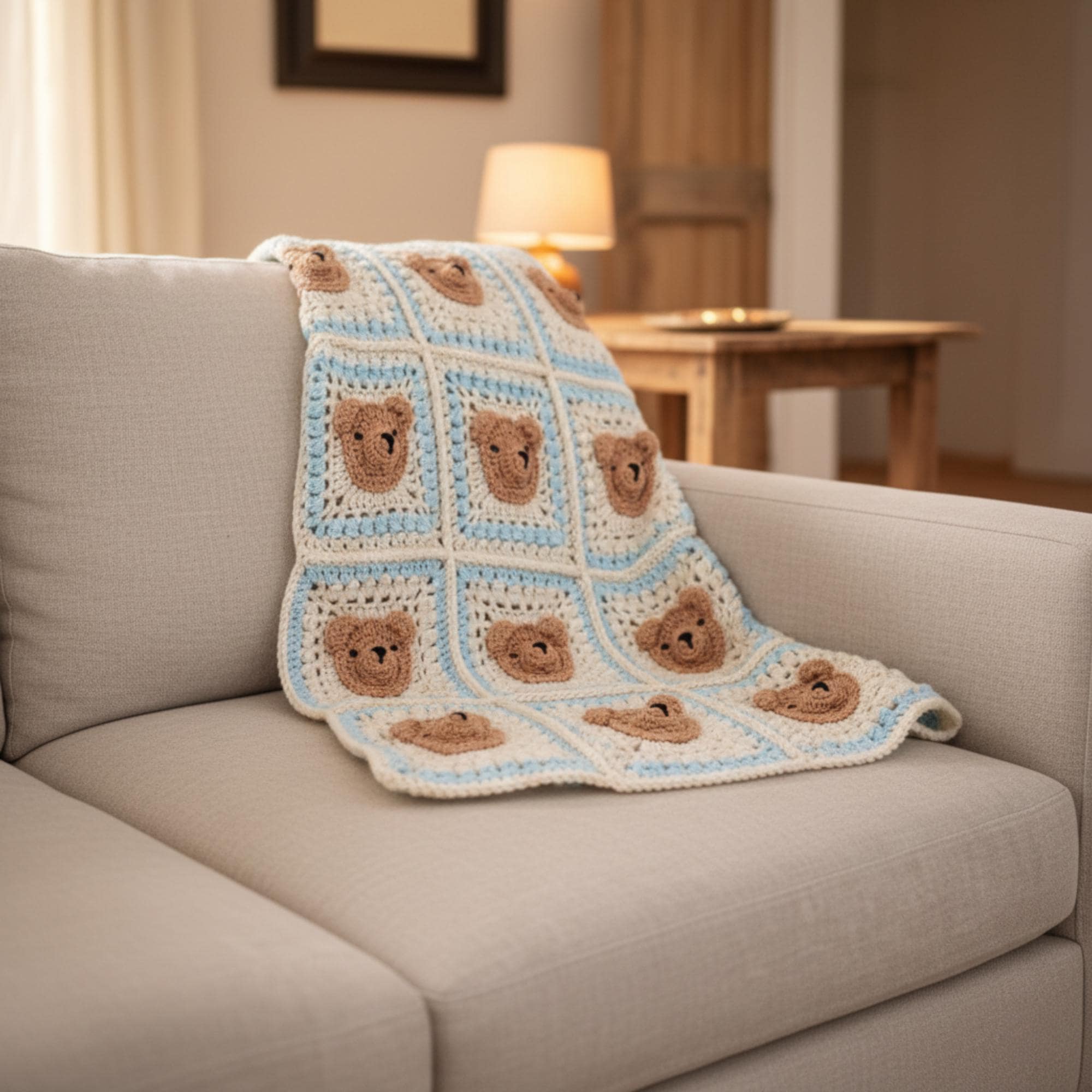 30 Teddy Bear Blanket Crochet Patterns for Cozy Baby Gifts, Loveys, and Keepsake Afghans 10 Vintage Teddy Bear Granny-Style Blanket