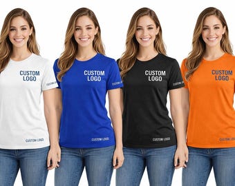 100% Cotton Tee, Custom Printed, 1-10,000 or more.