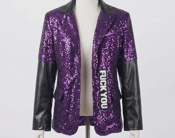 Jaqueta Blazer Roxa Inspirada no Papa Emeritus V Ghost