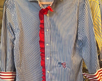 Calça Tommy Hilfiger Slim Fit repaginada - tamanho grande com monograma ** Veja a foto para a descrição do tamanho**