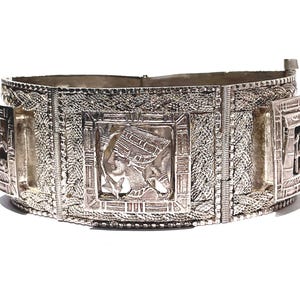 Egyptian Vintage Silver Bracelet,Antique Egyptian Silver Bracelet,Vintage Silver Bracelet,Vintage Egyptian Silver Bracelet